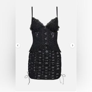 NWOT  For love and lemons, black lace size small